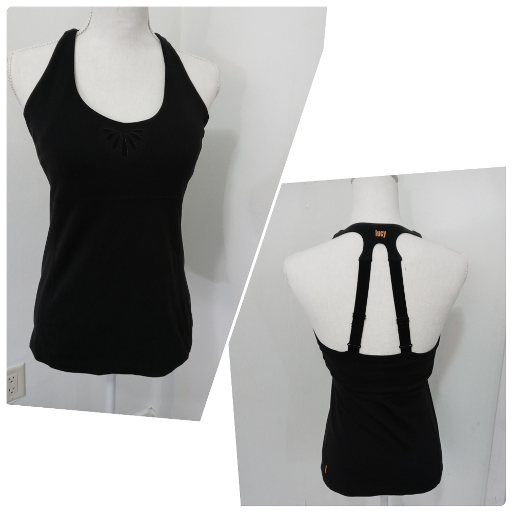 Lucy racerback tank with built in bra Size Medium▪